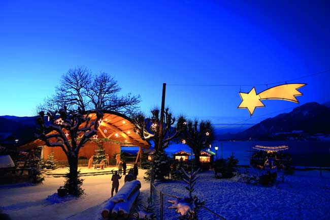 The nativity scene in Strobl, Austria. Photo by Austria Tourist Office