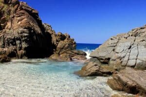 Bubbly pool in the British Virgin Islands