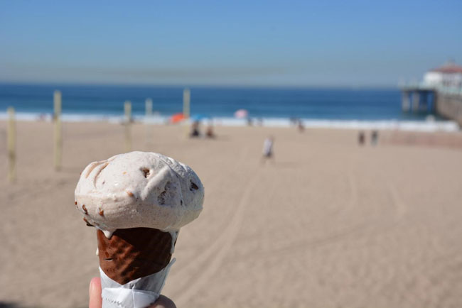 ce Cream from Manhattan Beach Creamery, Manhattan Beach, CA. Photo by Jim Pond