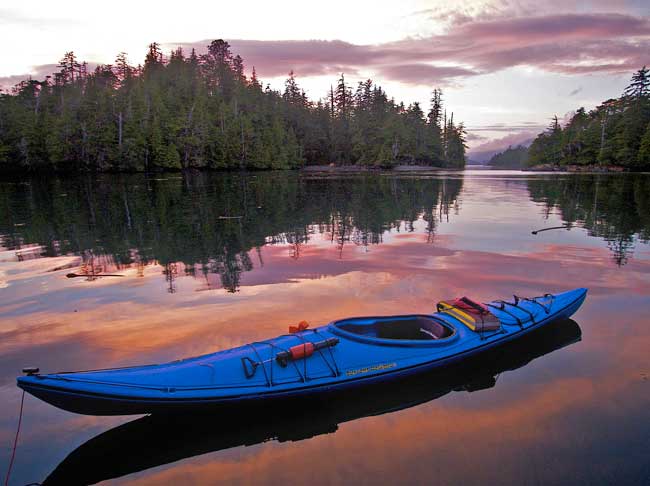 Evening light fades in the Queen Charlotte Islands. Flickr/Dale Simonson