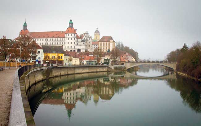 Neuburg Castle stands along the Danube in Neuburg on the Danube in Germany. Photo by Benjamin Rader