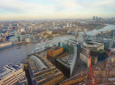 Amazing London view from the Shangri-La