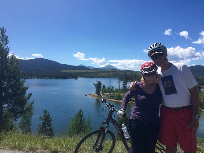 Biking around Lake Dillon, Claudia Carbone photo