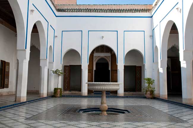 Marrakech Travel - The Bahia Palace in Marrakesh, Morocco was built in the late 19th century. Photo by Moroccan National Tourist Office