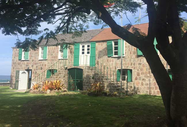 Alexander Hamilton was born in Nevis and lived here until the age of nine. His story is detailed at the Museum of Nevis History. Photo by Janna Graber