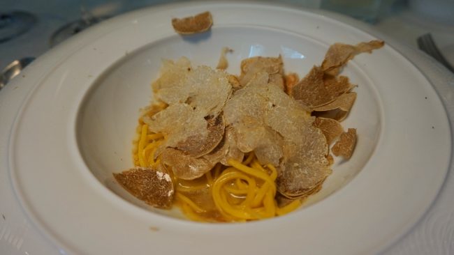 Shaved truffle pasta Otto e Mezzo