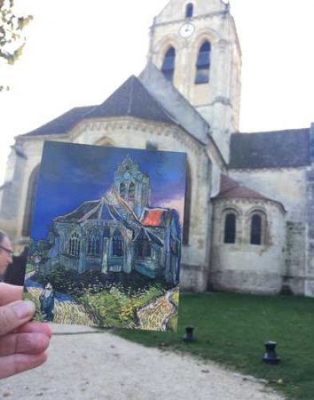 Van Gogh painted the Church at Auvers sur Oise. Photo by Janna Graber