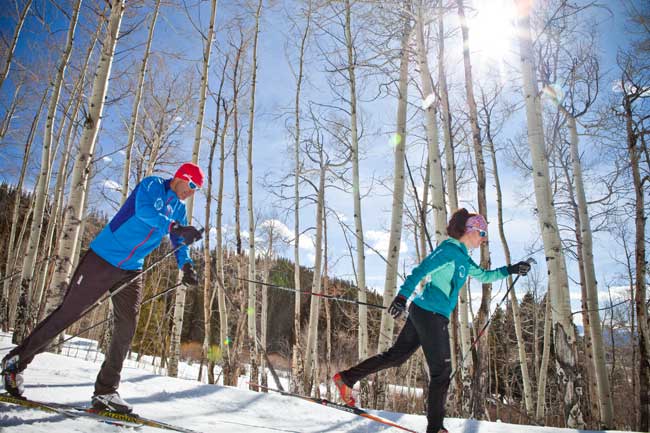 Best Year-Round Colorado Dude Ranches. Devil's Thumb Ranch is well-known for their excellent Nordic skiing and snowshoe trails. Photo courtesy Devil's Thumb Ranch