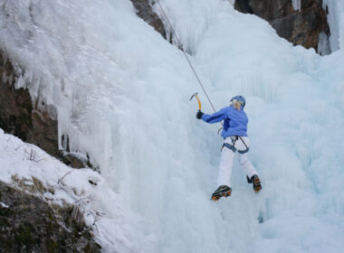 Travel Marketing for Adventure Travel Brands - Ice climbing for the first time in Ouray, Colorado.