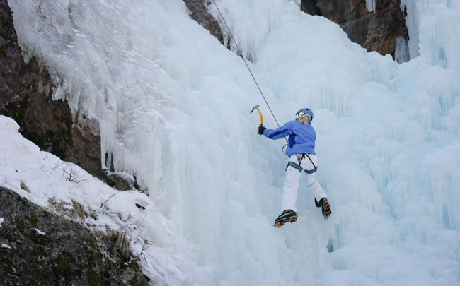 Travel Marketing for Adventure Travel Brands - Ice climbing for the first time in Ouray, Colorado. 