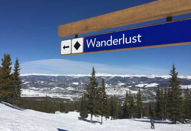 Spring skiing in Breckenridge often means clear blue skies and bright sun. Photo by Janna Graber