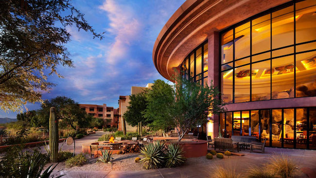Patio for storytelling in "backyard" of Sheraton Grand at Wild Horse Pass. Photo courtesy of Sheraton Grand at Wild Horse Pass