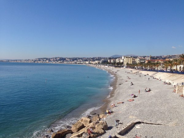 The French Riviera in mid-February! Even though it was technically Winter, people were lying on the beach in their swimsuits. Photo by Jan Natividad