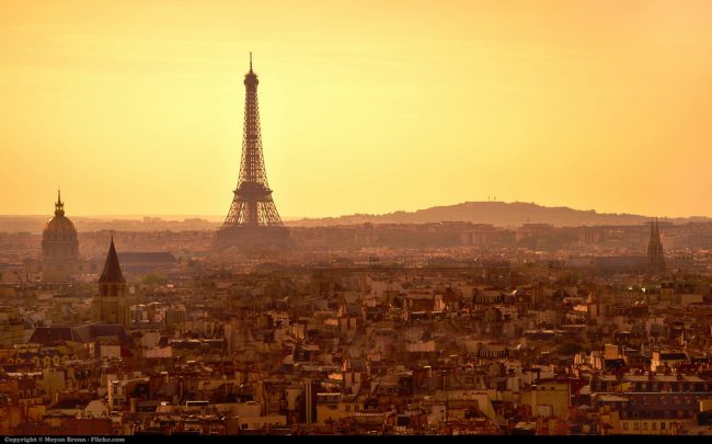 Travel in Paris, 14th Arrondissement. Paris at sunset. Flickr/Moyan Brenn