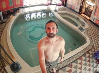 Luxury hotel pool