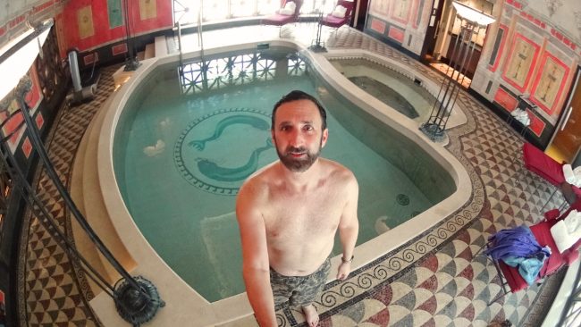 Luxury hotel pool