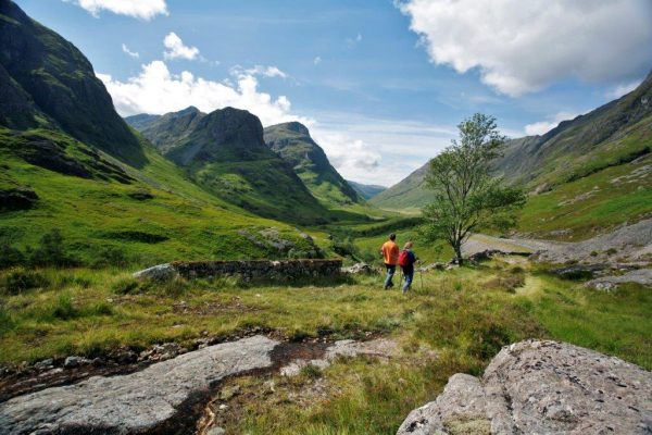 Hiking in the Highlands. Photo courtesy of VisitScotland