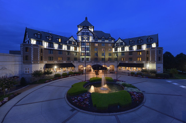 Hotel Roanoke with conference center wing. Photo courtesy of Hotel Roanoke