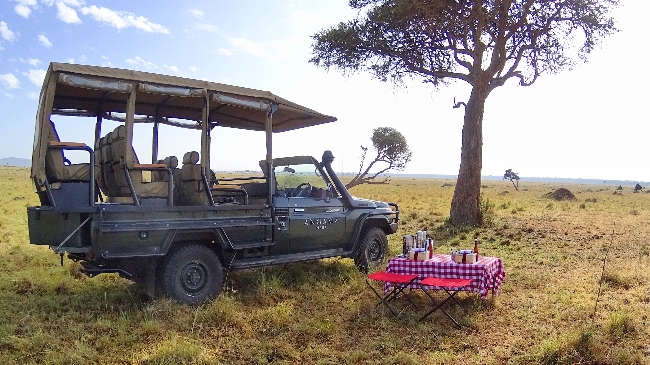 Angama Mara Safari breakfast