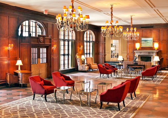 Lobby of Hotel Roanoke. Photo courtesy of Hotel Roanoke