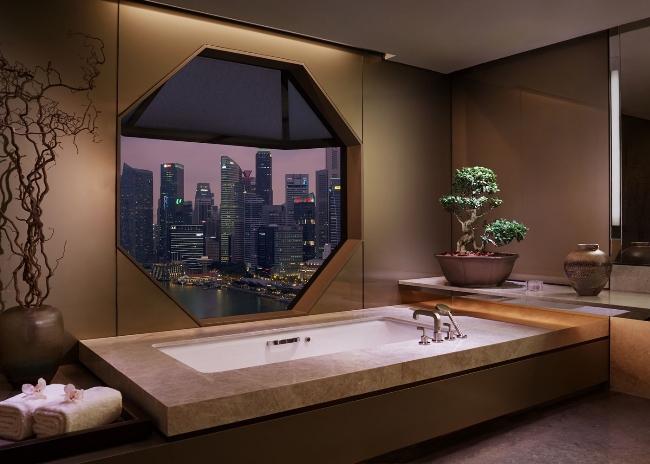 Bathtub at Ritz-Carlton Singapore