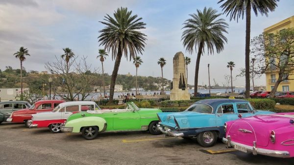 Havana, Cuba. Classic American cars line the streets of Old Havana. Photo by Christina Lyon