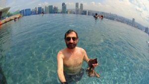 Swimming High Above Singapore at the Marina Bay Sands