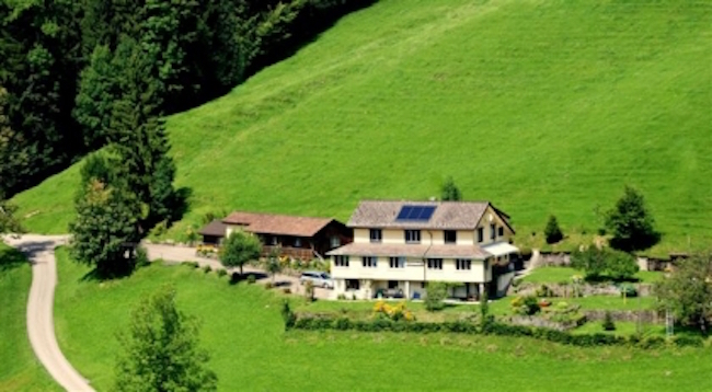 Sonnmatt Bergpension & Gesundheitszentrum, Ebnat-Kappel, Kanton St. Gallen, Switzerland. Photo courtesy of VeggieHotels/Sonnmatt