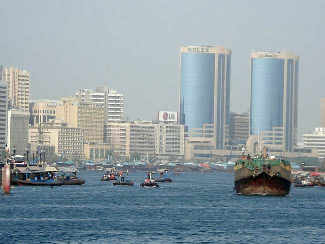 Travel in Dubai - A view of Bur Dubai. Flickr/landhere