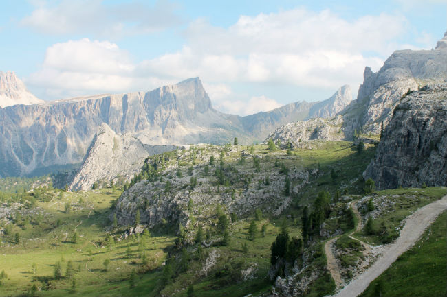 Travel Italy - This spectacular view of the Dolomites from right outside looked like a set from Lord of the Rings. Photo by Vivienne Tam