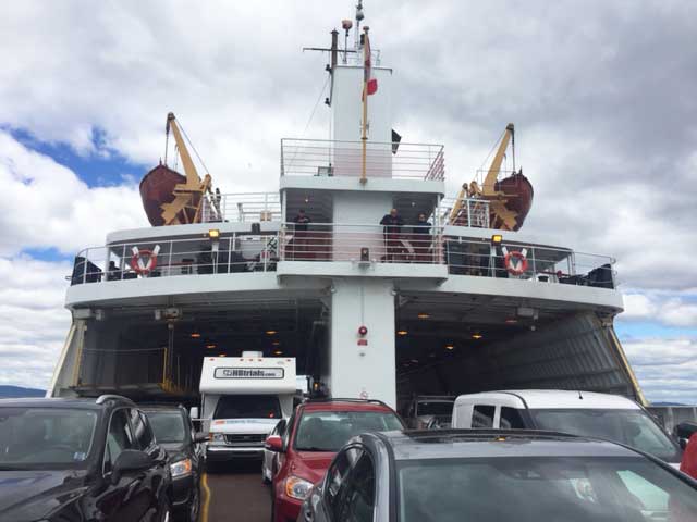 Ferries play an important role in Maritime Quebec. Photo by Janna Graber