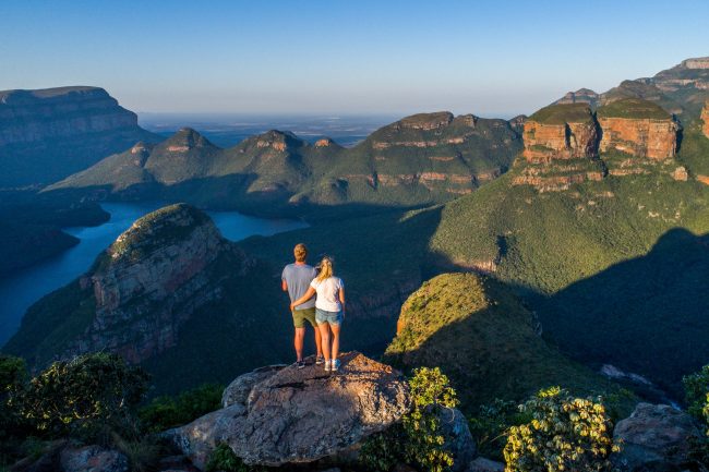 Mpumalanga Panorama Route in South Africa The magnificent Three Rondavels lookout point at the Blyde River Canyon, arguably the Panorama Route’s most famous and most beautiful view point. (Photo by Luke Maximo Bell)