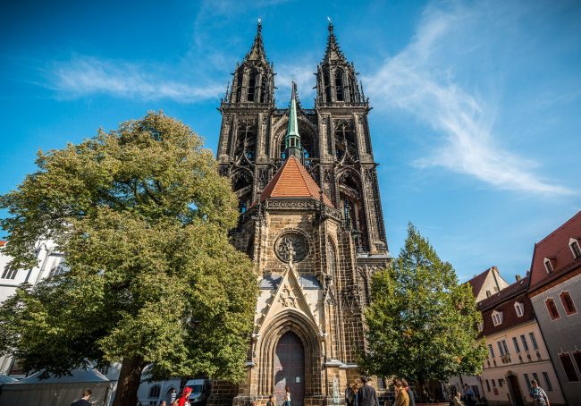 Martin Luther in Germany: The magnificent Meissen Cathedral atop a hill overlooking the city is one of the places of pilgrimage this year for travelers to Germany observing the 500th anniversary of the start of the Reformation. (Photo credit: TMGS/Achim Meurer)