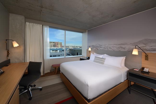 King room with city view. Photo courtesy of Hotel Indigo