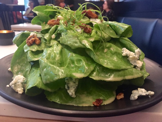 Whole head of organic butter lettuce. Photo by Claudia Carbone