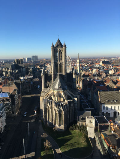 Ghent View of Saint Niklaas Cathedral from the Belfry. Photo by Nicole Horowitz