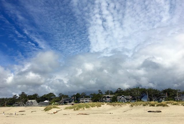 Beach homes and the sky. ©Laurel Kallenbach