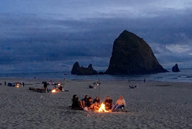 Campfires on Cannon Beach ©Laurel Kallenbach