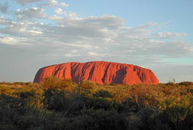 Uluru, also known as Ayers Rock, is a top attraction in Australia.