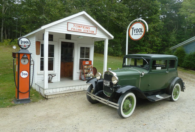 What to see and do in Boothbay Harbor, Maine -- Boothbay Railway Village. Classic cars are part of the incredible collection of Americana at Boothbay Railway Village in Maine. Photo by Michael Schuman