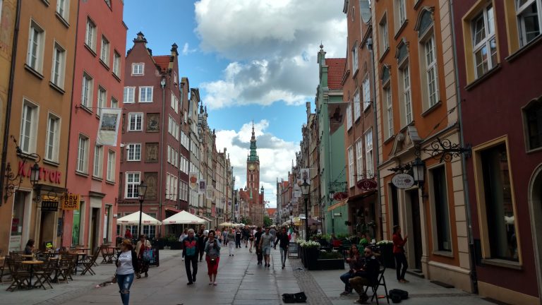 The streets of Gdansk. Photo by Eric D. Goodman