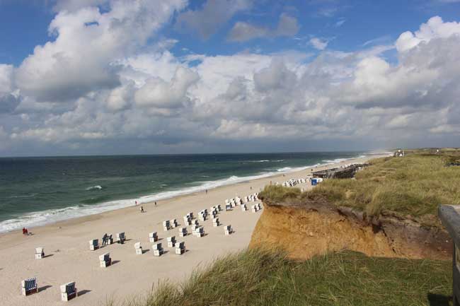 Walking the beach in Kampen on the German island of Sylt. Photo by Janna Graber