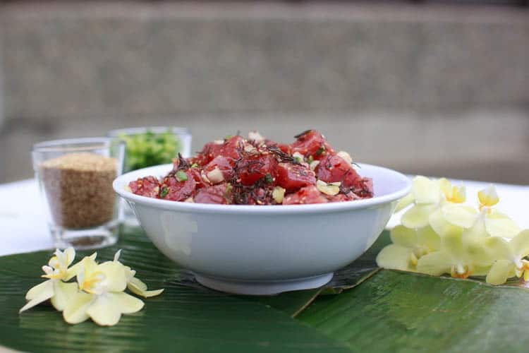 Poke is a popular dish found everywhere when you travel in Kauai