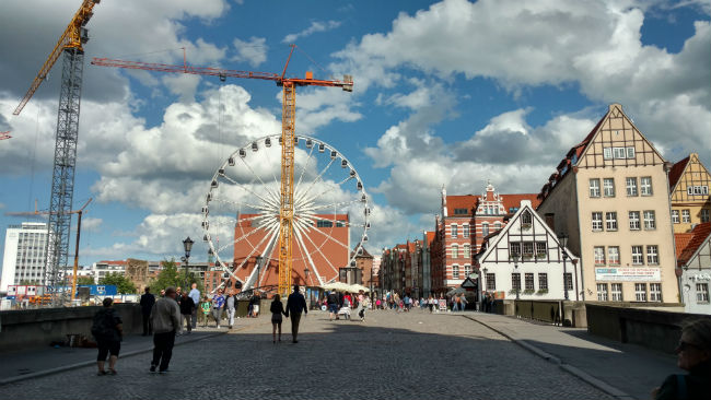 A ferris wheel in Gdansk. Photo by Eric D. Goodman