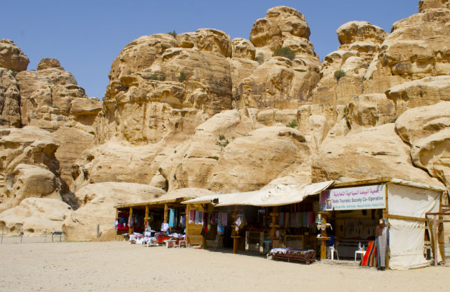 Vendors near Little Petra. Photo by Christine Loomis