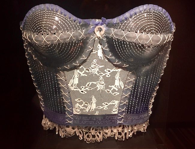 Fused sewn glass bustier by Susan Taylor Glasgow. Photo by Claudia Carbone