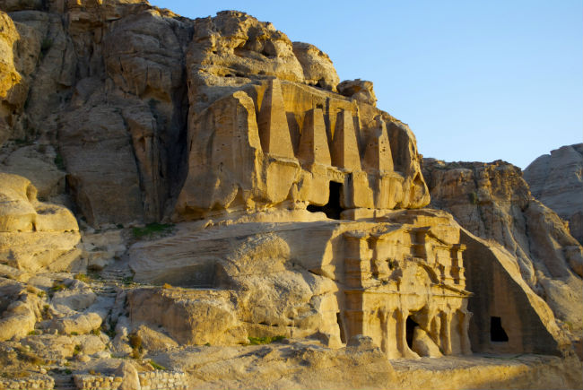 Tombs near a gate at Petra. Photo by Christine Loomis