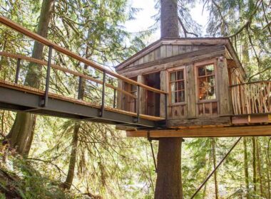 Treehouse Point near Seattle, WA. Photo by Treehouse Point