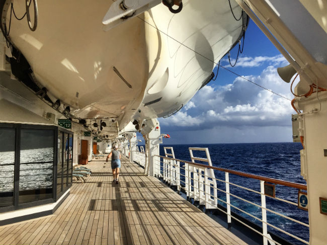 Cruise ship views aren't bad. Photo by Rich Grant