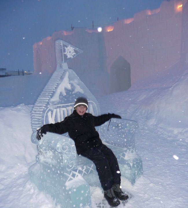 Kids rule at Keystone! My grandson Anthony at the snow fort in 2010. Photo by Claudia Carbone